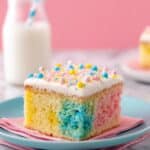 Easy Easter Cake with Swirled Center and Pastel Frosting Recipe