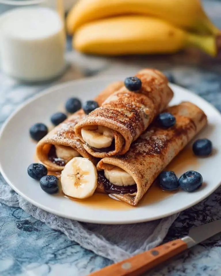 Nutella Banana French Toast Roll Ups Recipe
