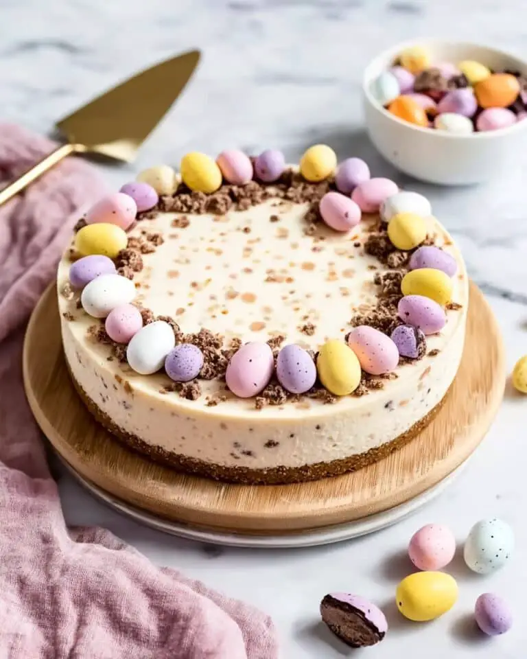 No Bake Mini Egg Cheesecake Recipe