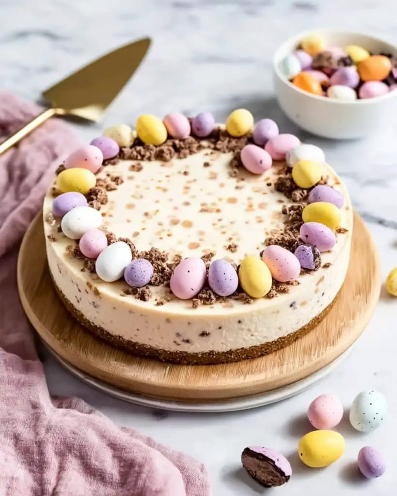 No Bake Mini Egg Cheesecake Recipe