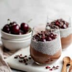 Chocolate Cherry Chia Pudding Parfaits Recipe