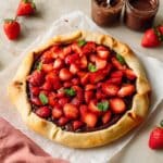 Strawberry Nutella Chocolate Pizza with Stuffed Crust Recipe