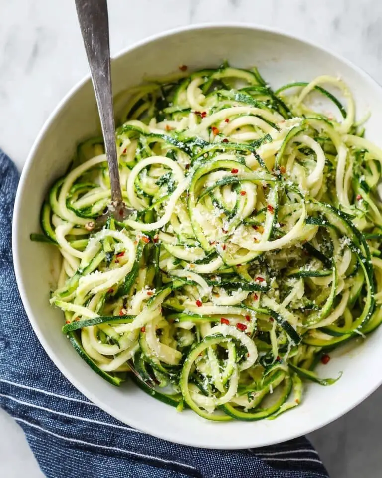 Parmesan Zucchini Noodles Recipe