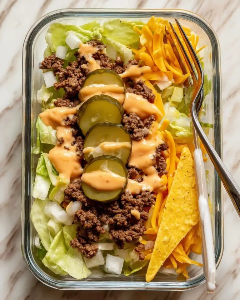 Salad with High-Protein Burger Sauce Recipe