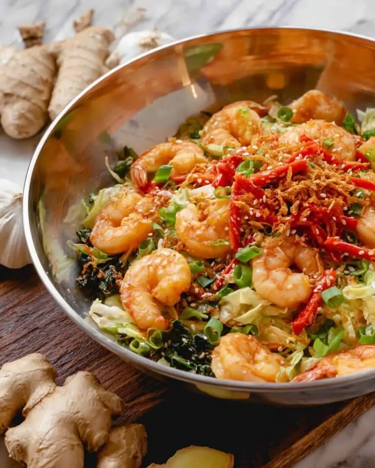 One Skillet Shrimp and Cabbage Stir-Fry Recipe