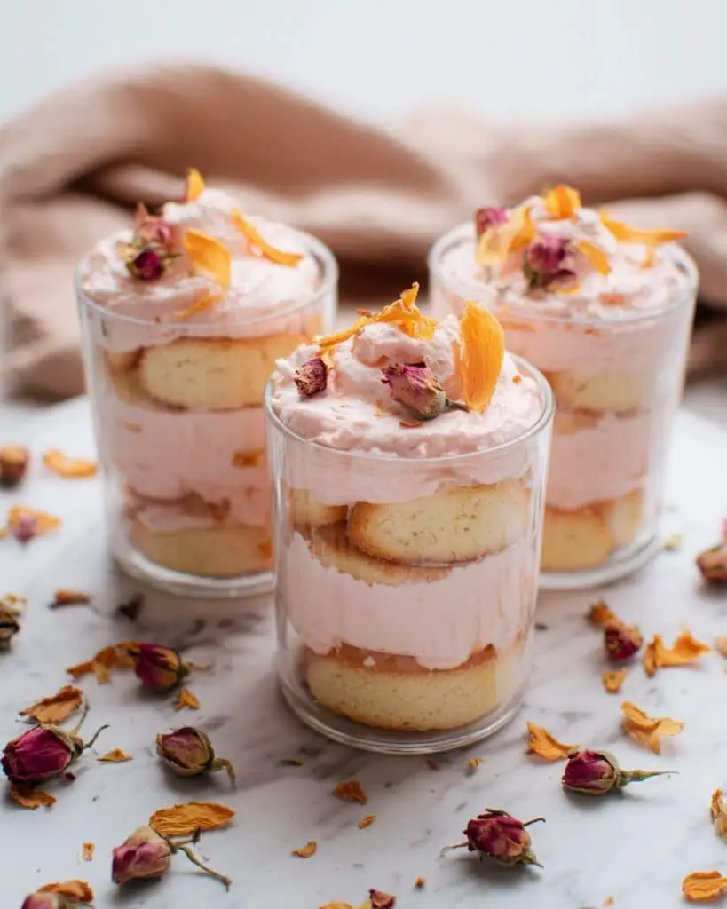 Rose Tiramisu with Mascarpone Cream Recipe