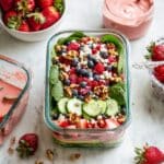 Avocado Spinach Salad with Berry Lime Dressing Recipe