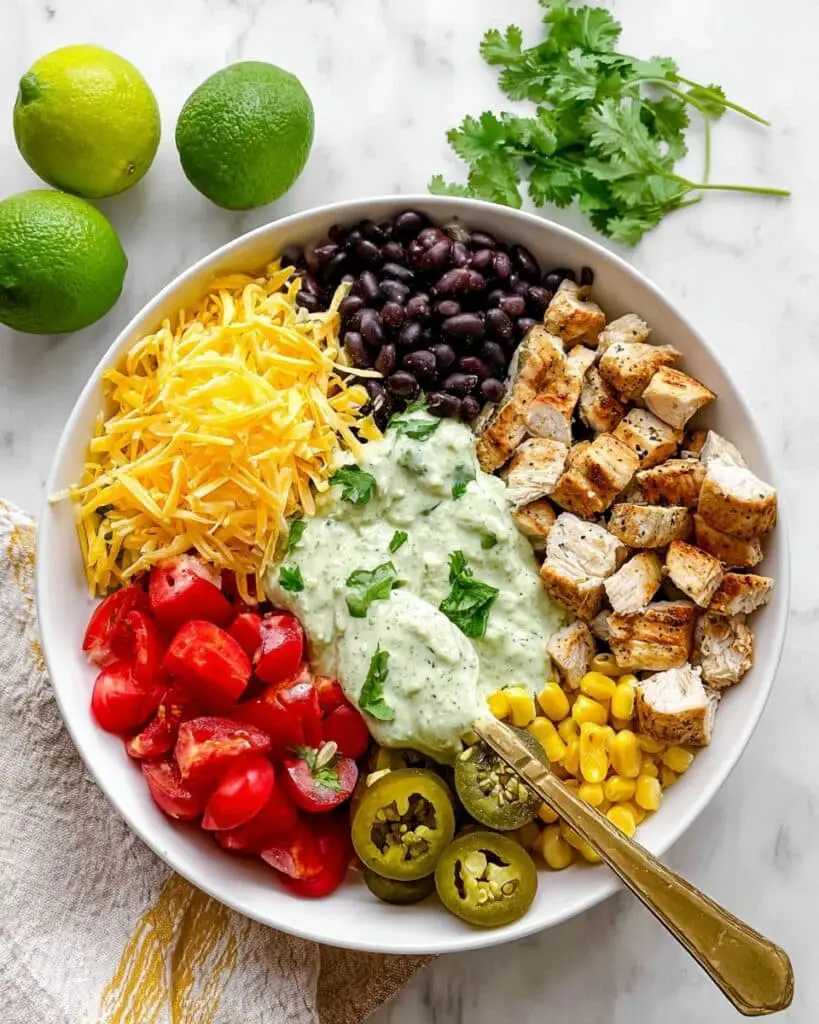 Mexican Chicken Salad with Cilantro Lime Dressing Recipe