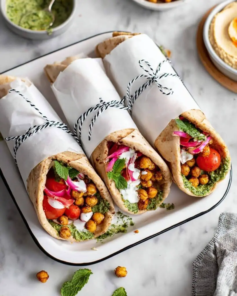 Chickpea Shawarma Wraps Recipe