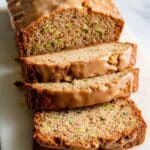 Banana Zucchini Bread with Brown Sugar Glaze Recipe