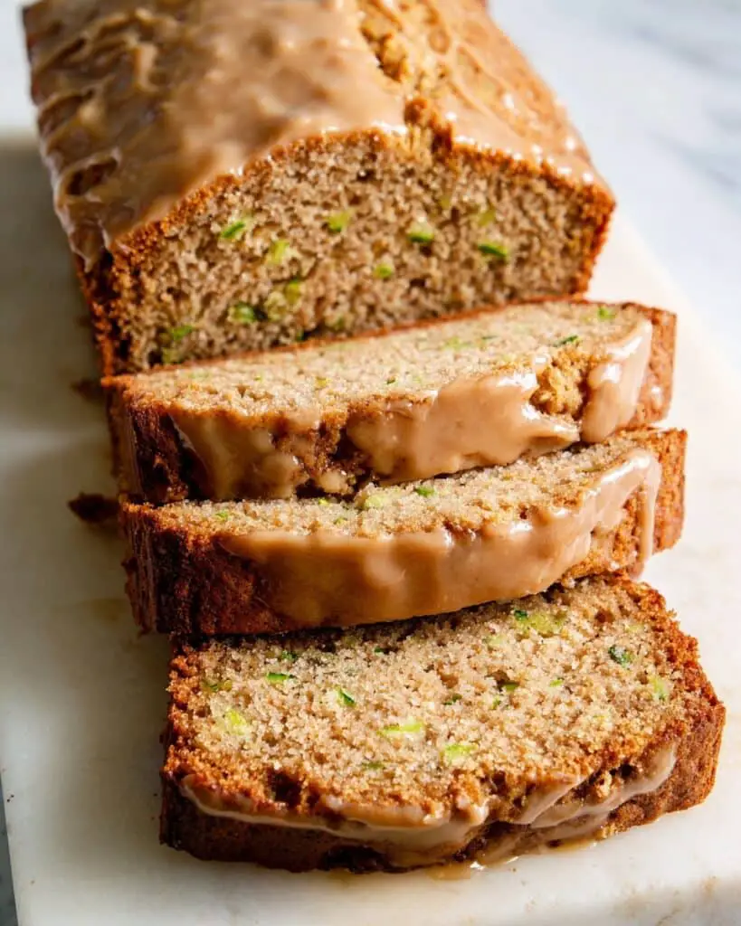 Banana Zucchini Bread with Brown Sugar Glaze Recipe