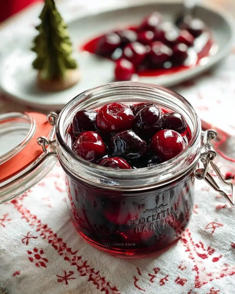 Homemade Bourbon-Infused Cocktail Cherries Recipe