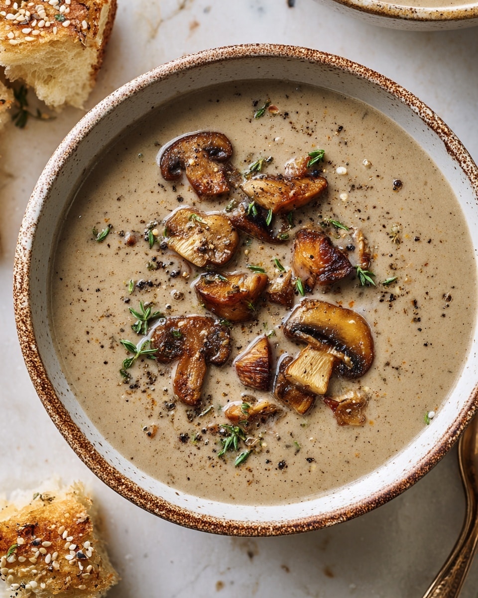 Cream of Mushroom Soup with Coconut Milk and Optional Porcini Recipe