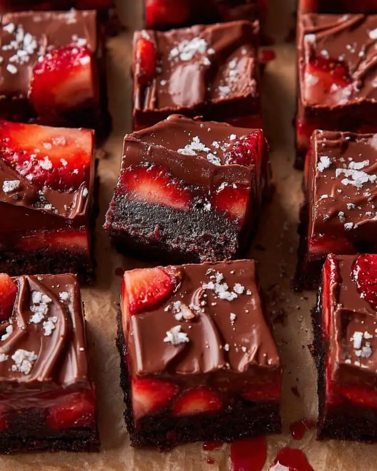 Chocolate Covered Strawberry Brownies Recipe