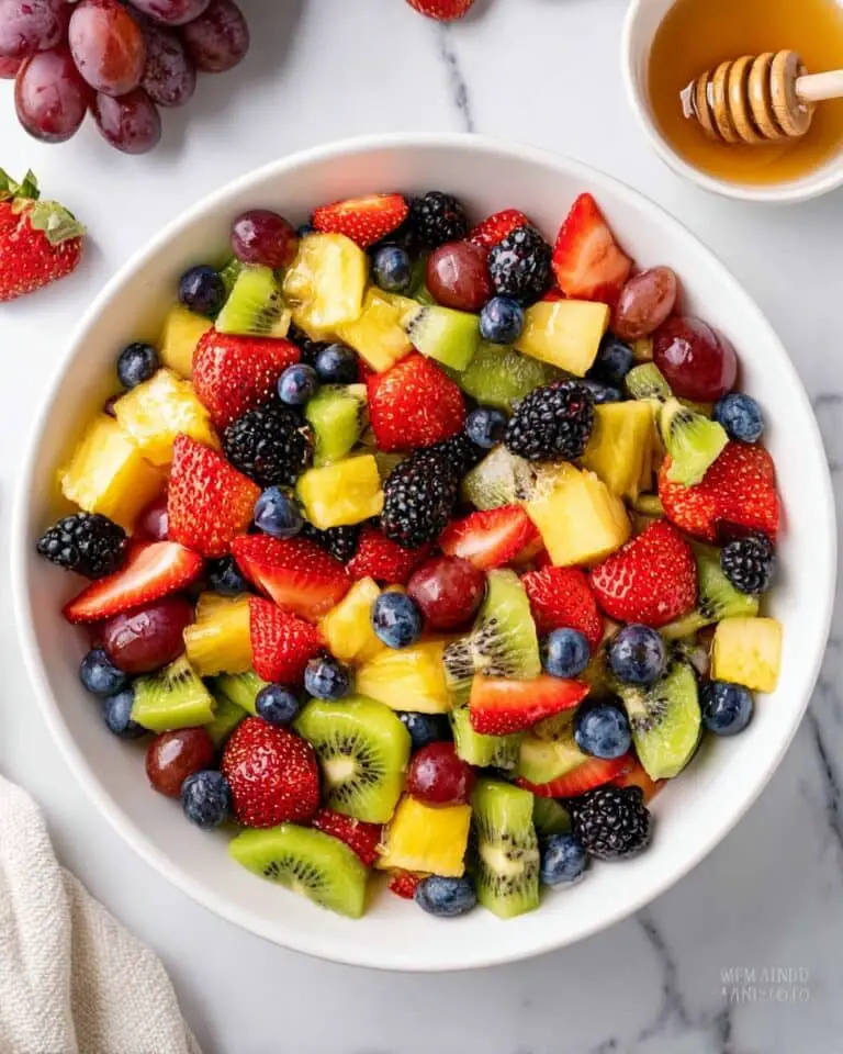 Fresh Fruit Salad with Citrus Honey Dressing Recipe