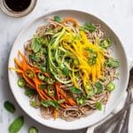 Cold Soba Noodle Salad with Mango, Cucumber, and Fresh Herbs Recipe