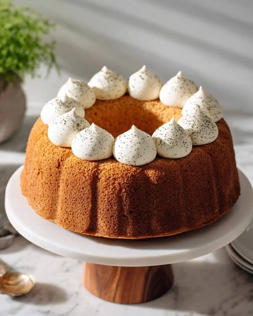 Earl Grey Chiffon Cake with Whipped Cream Recipe