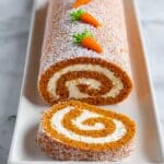 Carrot Roll Cake with Cream Cheese Filling Recipe