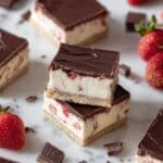 Covered Strawberry Cheesecake Bars Recipe