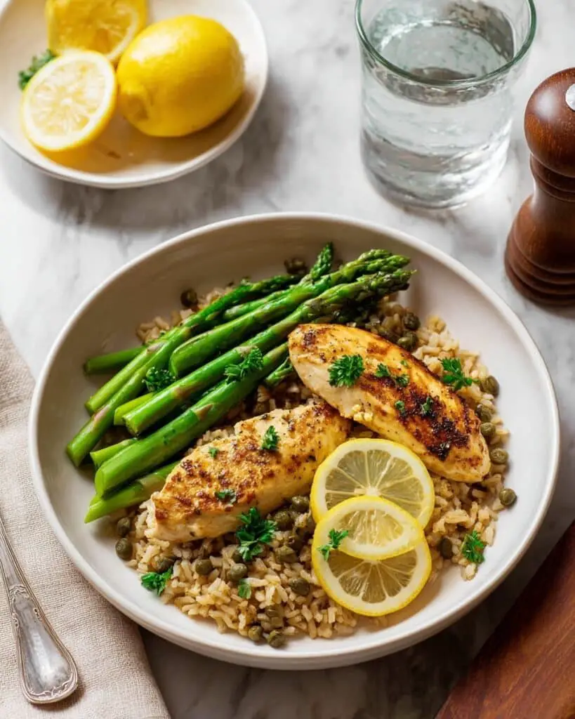 One Pan Chicken Piccata with Rice Recipe