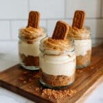 No Bake Biscoff Cheesecake Cups with Cottage Cheese Recipe