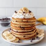 Cottage Cheese Banana Pancakes with Chocolate Chips Recipe