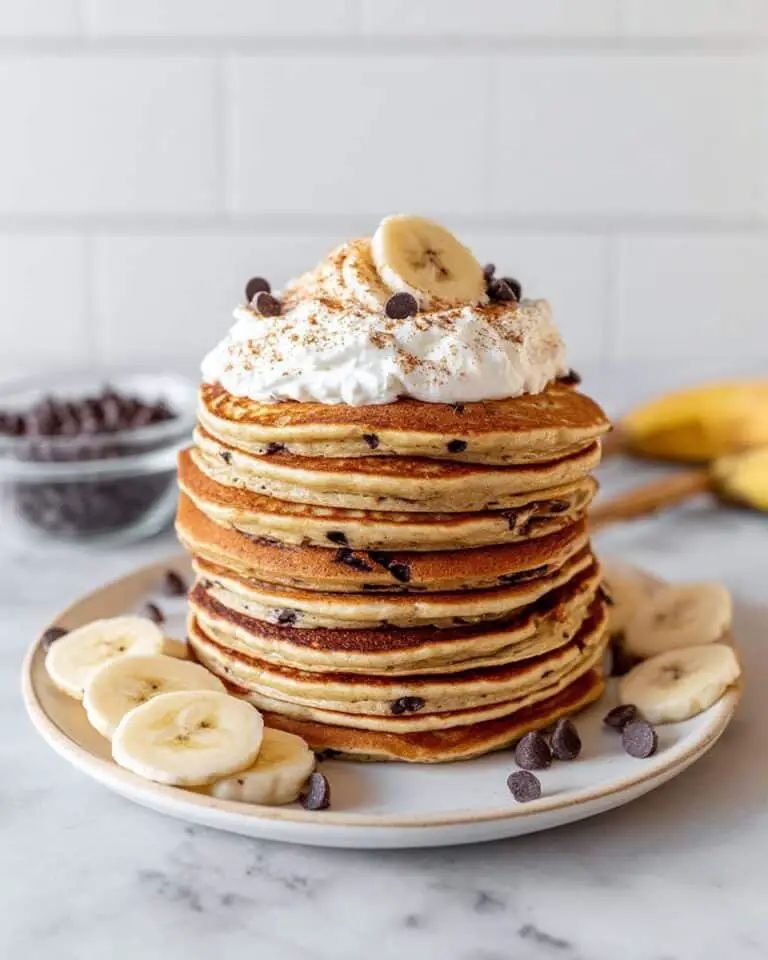 Cottage Cheese Banana Pancakes with Chocolate Chips Recipe