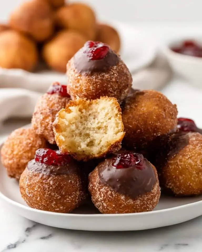 No-Yeast Donut Hole Recipe with Classic Glaze and Toppings Recipe
