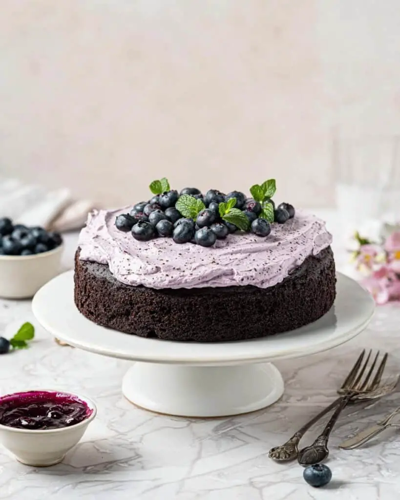 Blueberry Chocolate Cake Recipe