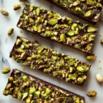 Chocolate Peanut Butter Pistachio Bars Recipe