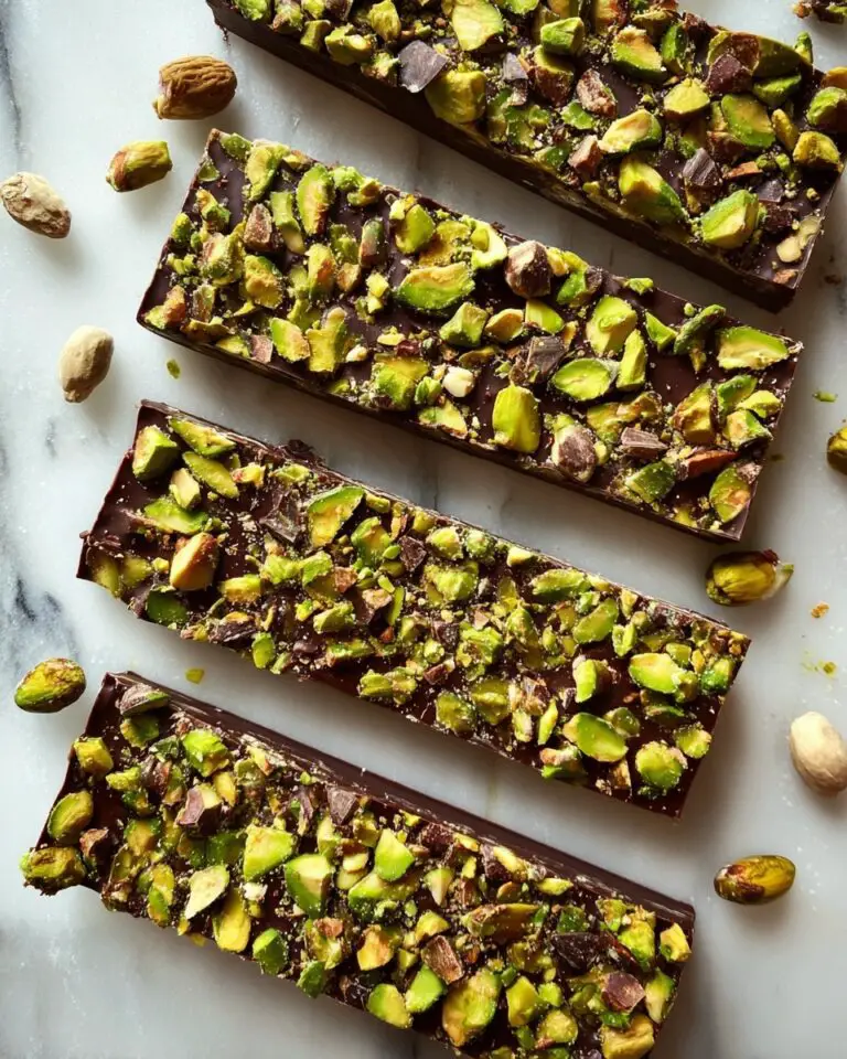 Chocolate Peanut Butter Pistachio Bars Recipe