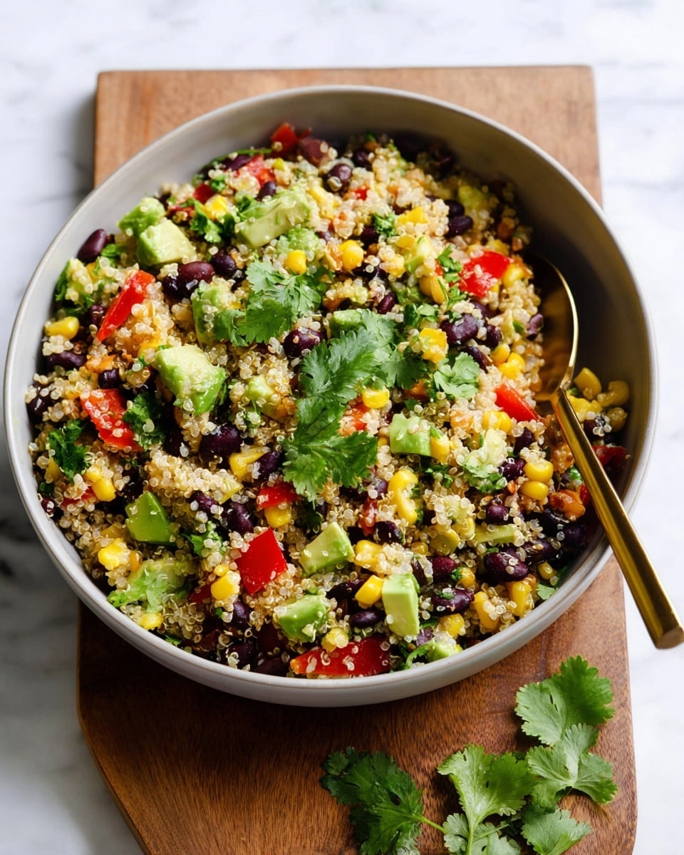 Black Bean Quinoa Salad with Chipotle Vinaigrette Recipe