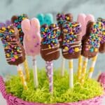 Chocolate Dipped Peeps Pops Recipe