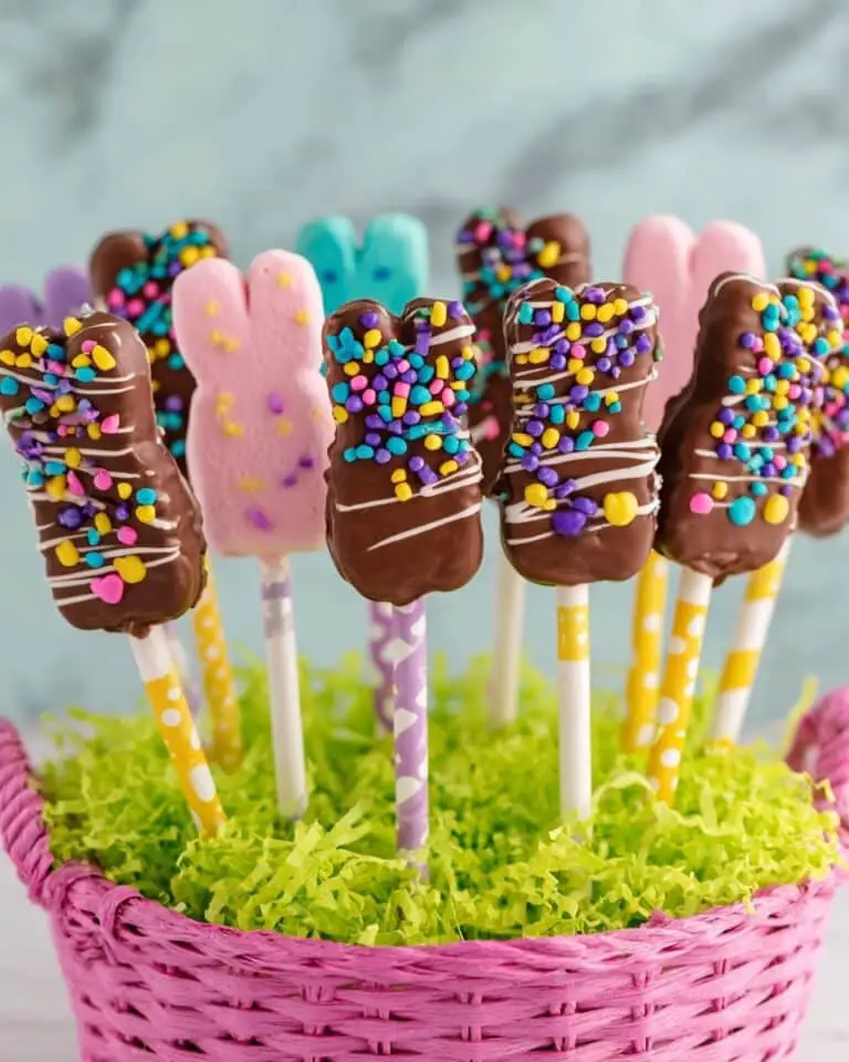 Chocolate Dipped Peeps Pops Recipe