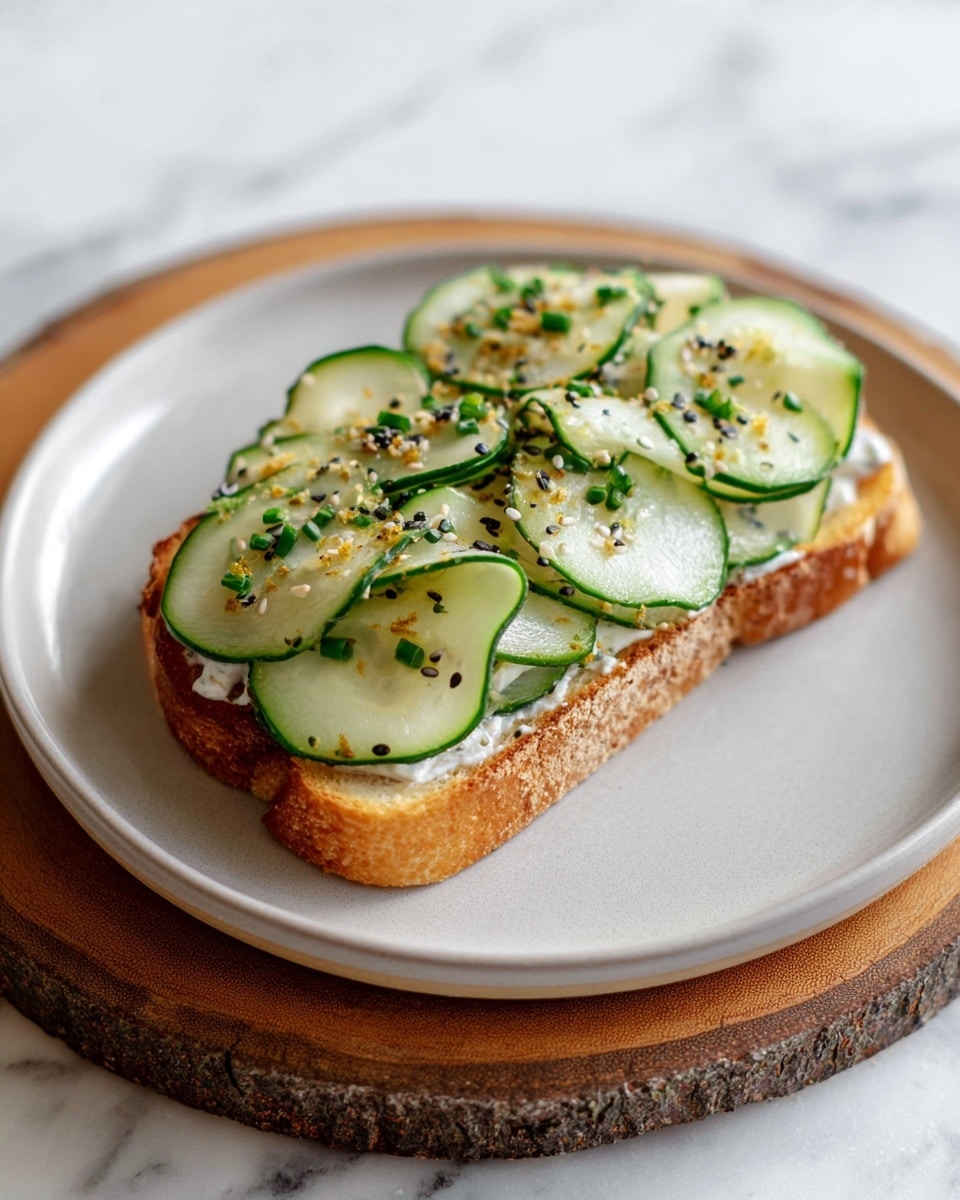 Cucumber Salad Garlic Toast Recipe