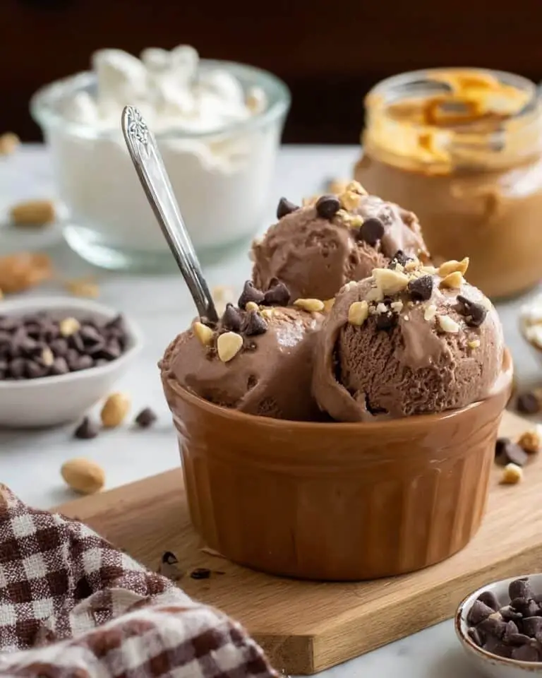 Chocolate Peanut Butter Cottage Cheese Ice Cream Recipe