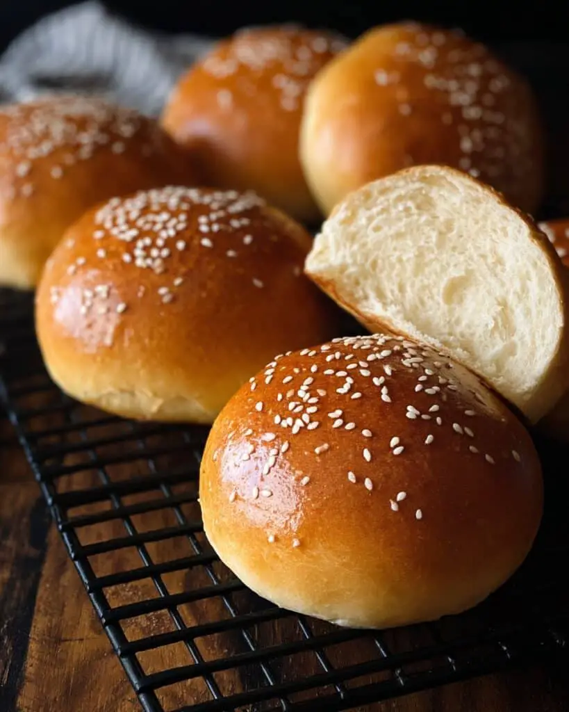 Soft Sourdough Discard Burger Buns Recipe
