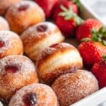 Strawberry Filled Donuts with Strawberry Sugar Coating Recipe