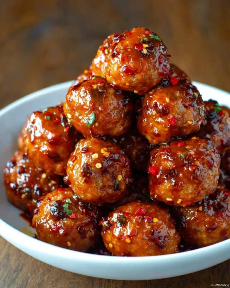 Baked Orange Chicken Meatballs Recipe