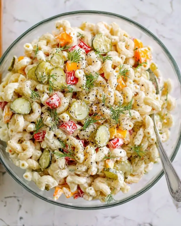 Dill Pickle Macaroni Salad Recipe