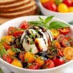 Roasted Cherry Tomato and Mozzarella Appetizer Recipe