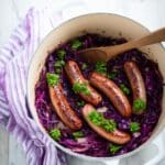 One-Pan Sweet & Sour Cabbage with Sausage Recipe