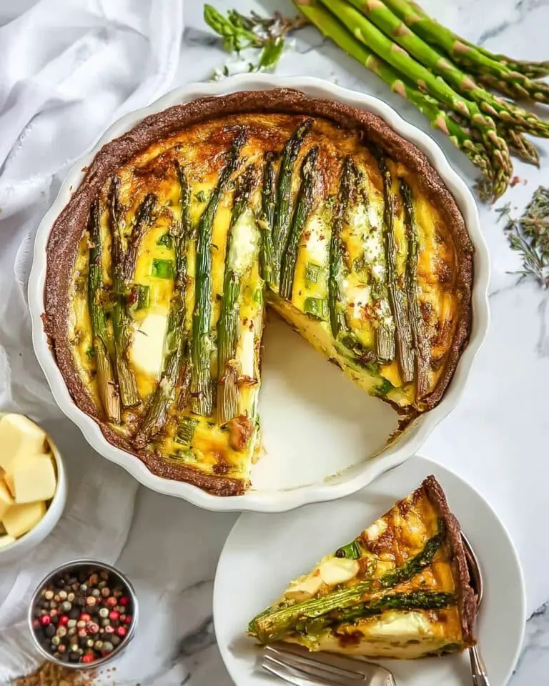 Easy Asparagus Keto Quiche Recipe