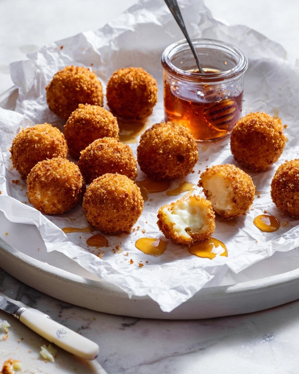 Fried Goat Cheese Balls with Hot Honey Recipe