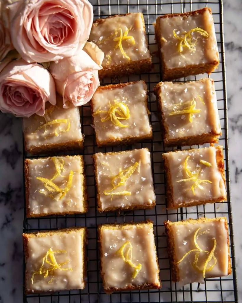 Crinkle Top Lemon Blondies Recipe