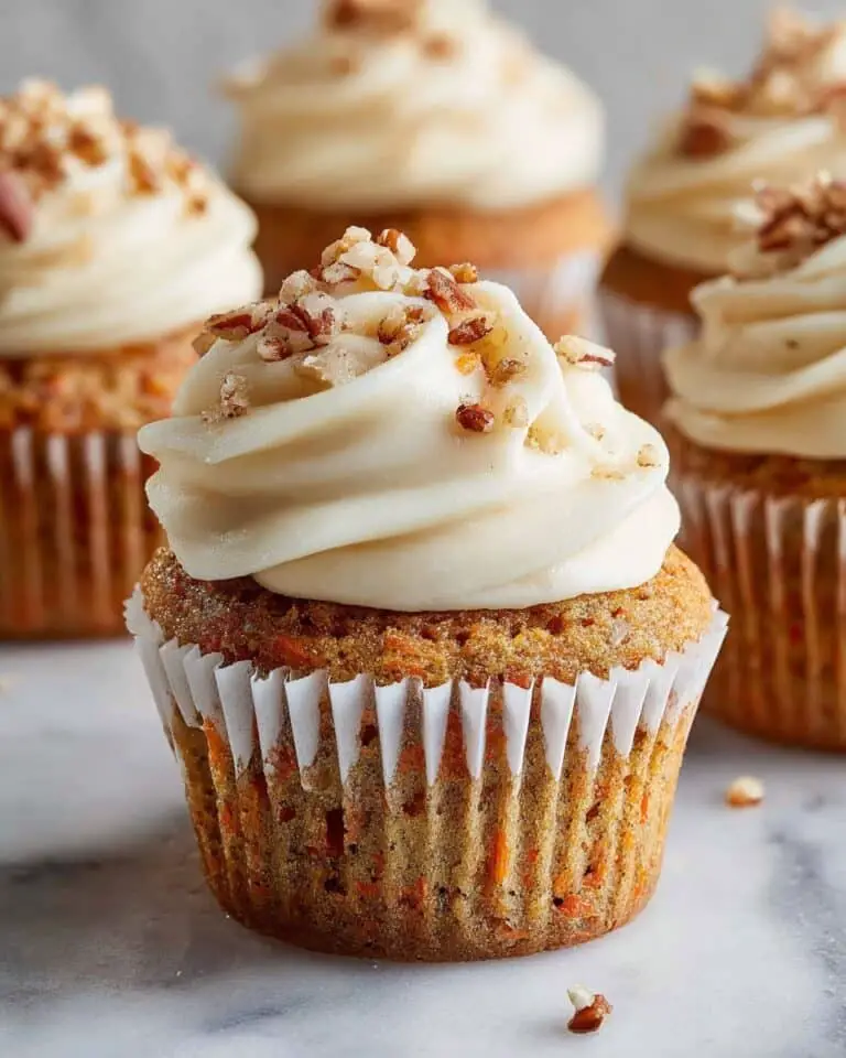 Carrot Cake Cupcakes with Cream Cheese Frosting Recipe