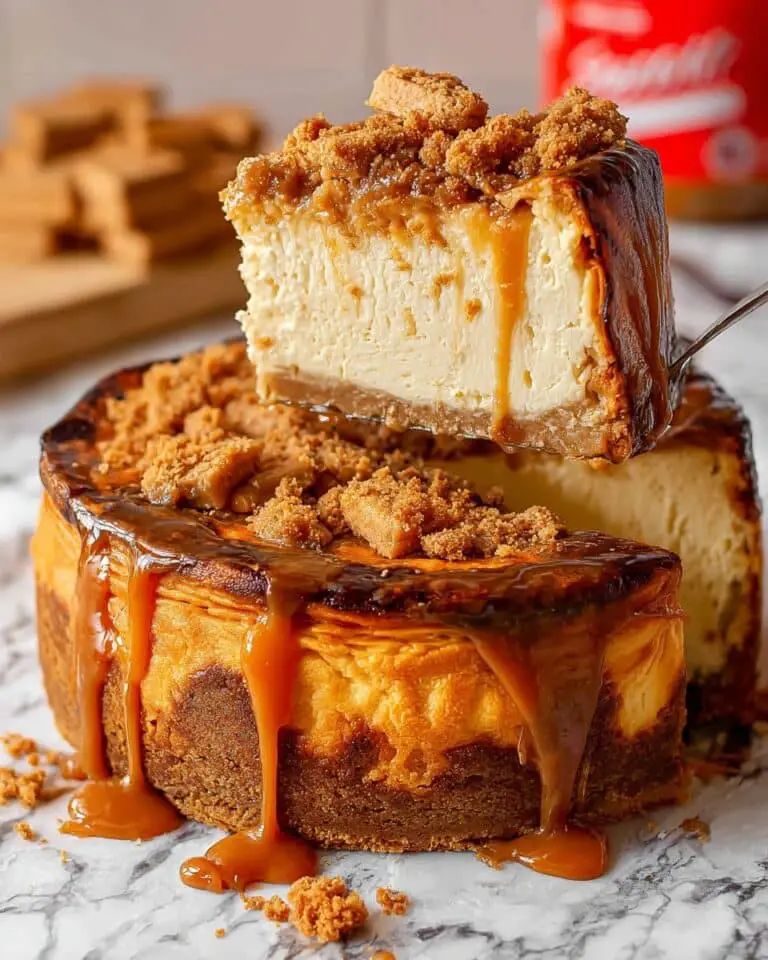 Biscoff Basque Cheesecake Recipe