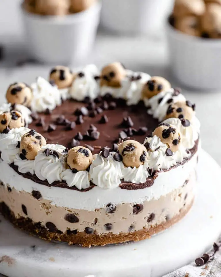 Chocolate Chip Cookie Dough Ice Cream Cake Recipe