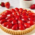 Strawberry Tart with Creamy Pastry Shell and Fresh Fruit Glaze Recipe