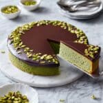 Flourless Pistachio Cake with Chocolate Ganache Recipe